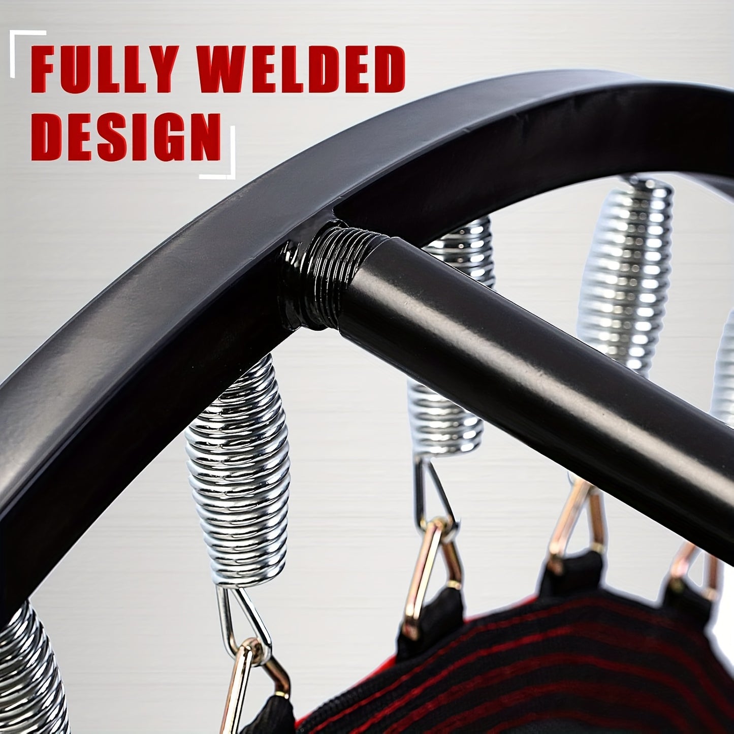 KANCHIMI Foldable Mini Trampoline With Bungees For Adults