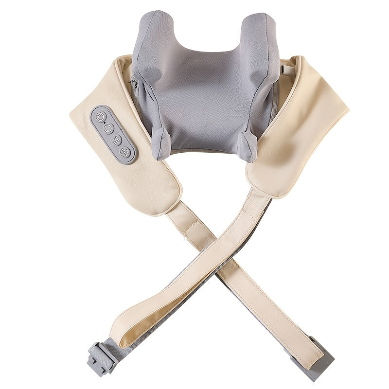 Neck Massager With 6 Massage Nodes, Kneading Special Artifact Trapezius Leg Neck Automatic Massager, Wireless Neck Massager With Heating, Shiatsu Shoulder And Back Massager, Massages Like A Human Hand, Gift For Women