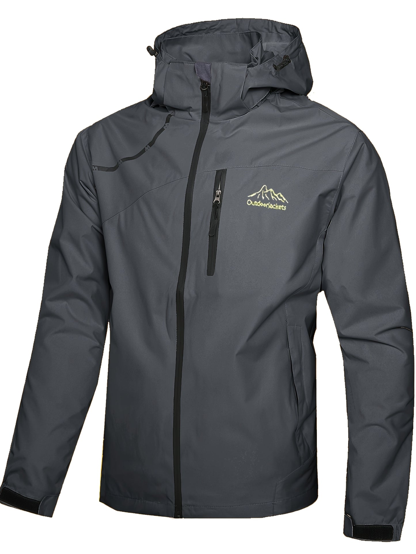 Rain Jacket Polyester For Men Outdoor Everyday Travel Use
