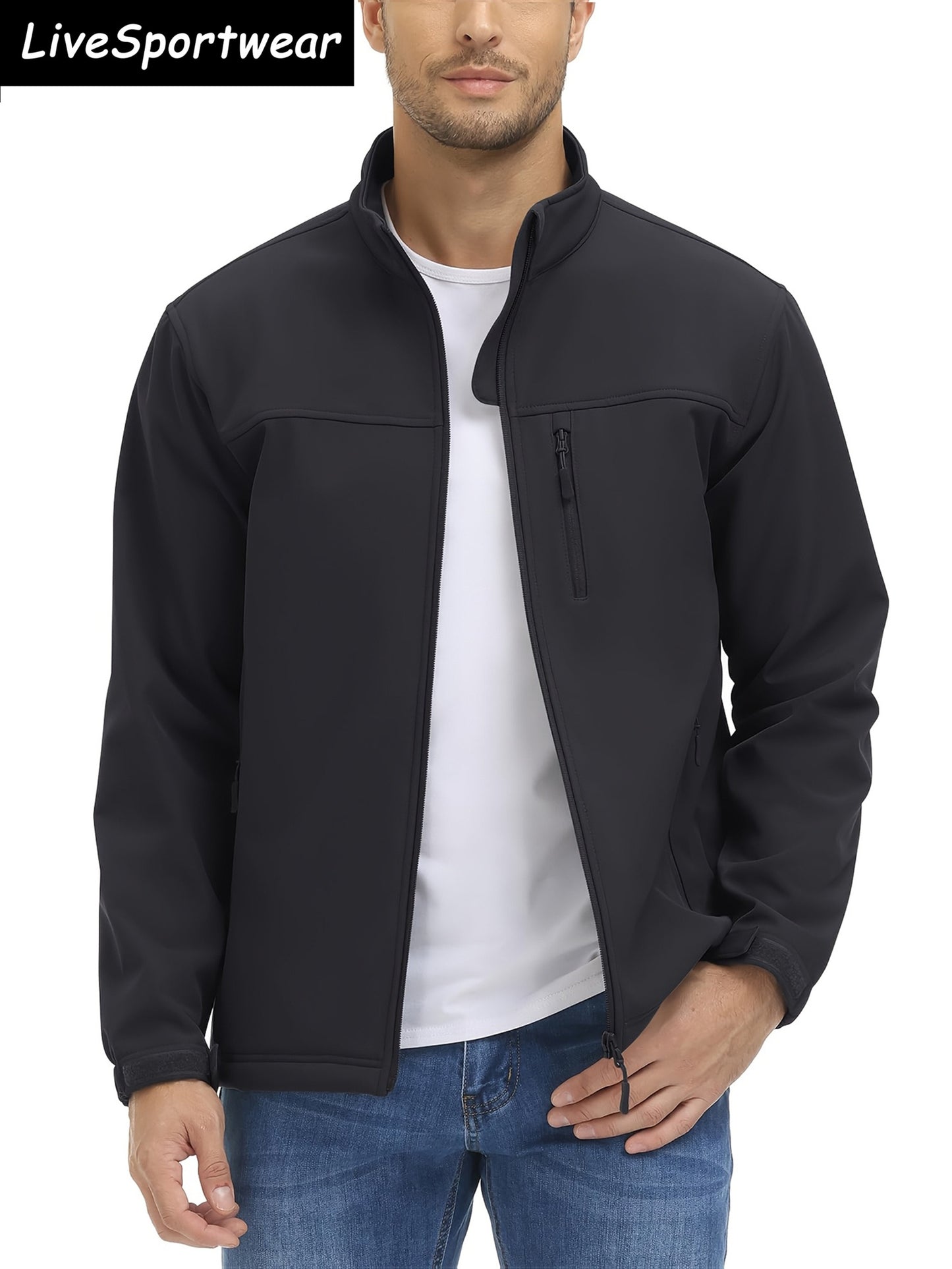MAGNIVIT Men's Winter Softshell Jacket Windproof Lined Fleece