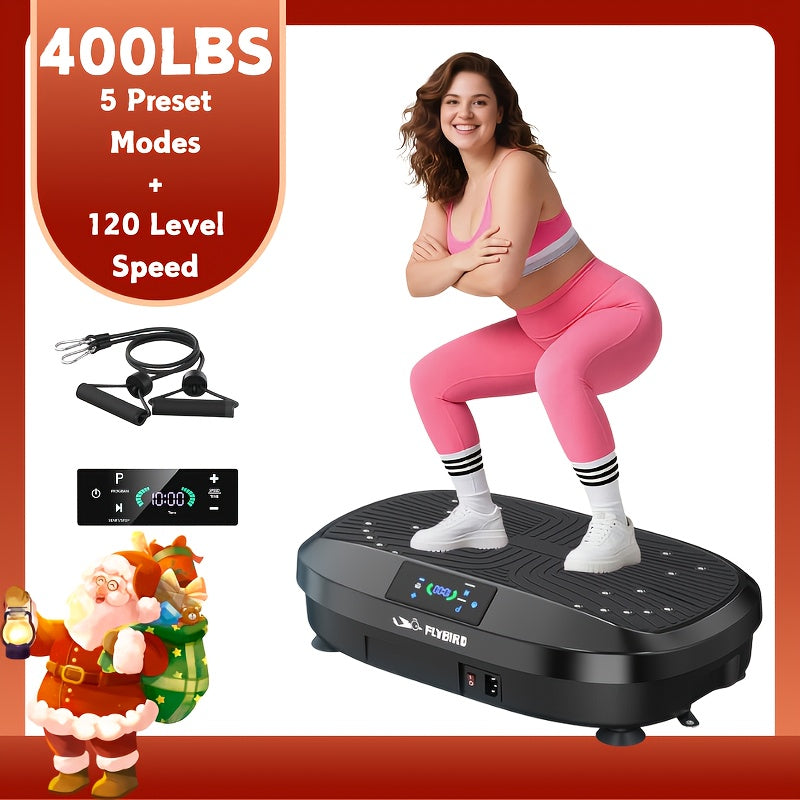 FEIERDUN 3D Vibration Plate Exercise Machine 9 Modes Full-Body Workout