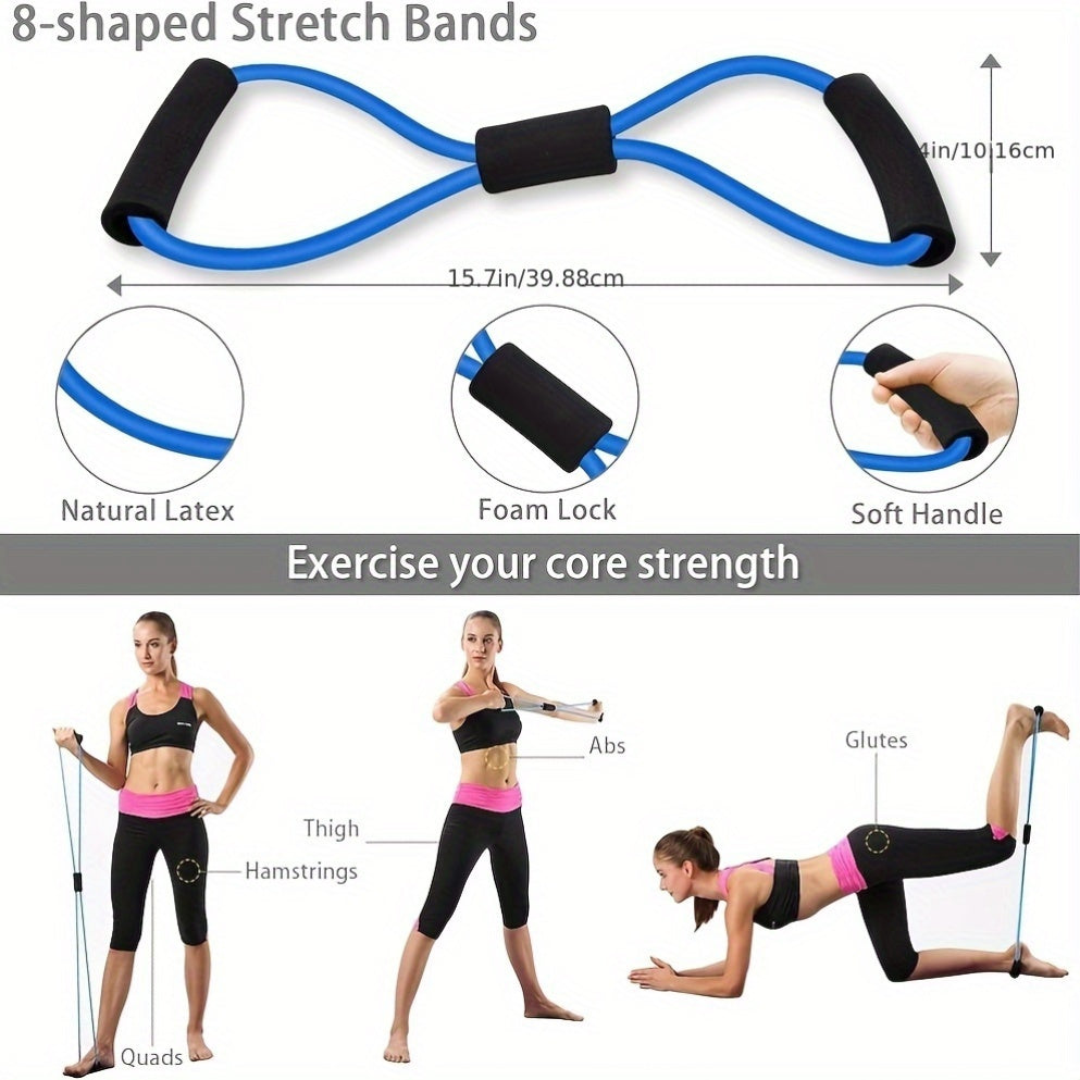 Ab Workout Kit With Resistance Bands And Ab Roller