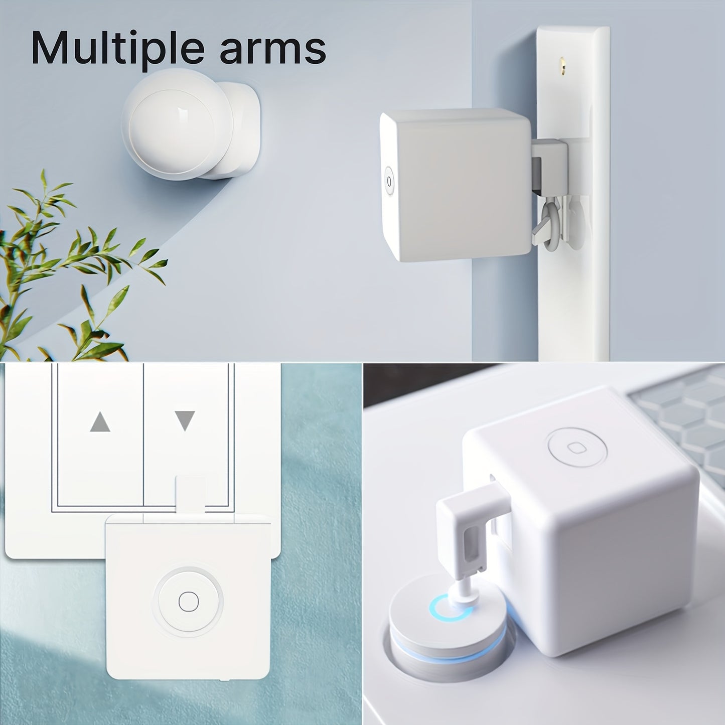 MOES Fingerbot Wireless Touch Button Two-Pack Alexa and Google Home