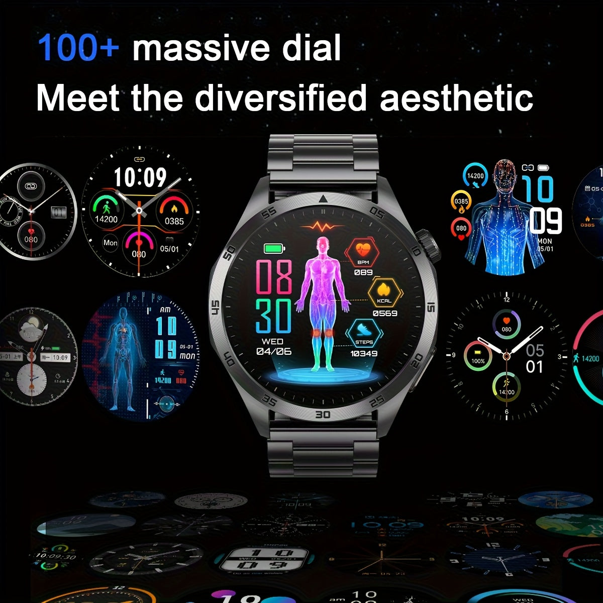 YYKY Smartwatch With 380mAh Battery And AMOLED Display