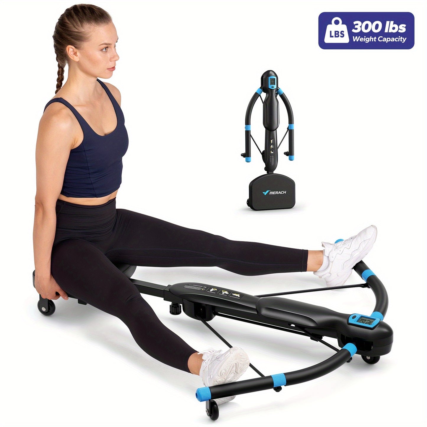 MERACH All-in-One Core Trainer Ab Machine, Rowing Machine, Dragonfly Equipment - Multifunctional Home Gym Fitness System with Full-Body Workout for Cardio, Strength Training & Belly Toning, Compact for home Gym ()