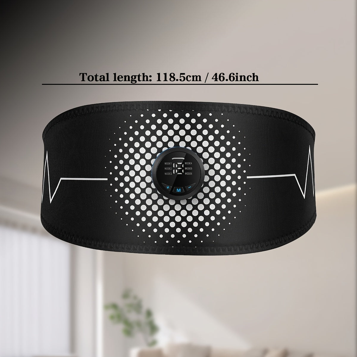2in 1EMS Fitness Belt + Abdominal Massage Belt, 6 Modes to Choose From 18 Strength Levels Selected EMS Abdominal Muscle Trainers, Rechargeable Batteries, Holiday Gifts