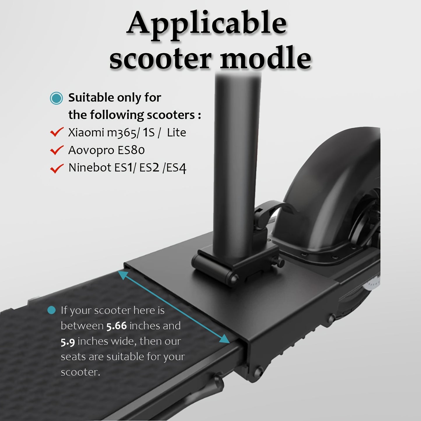 GLDYTIMES Electric Scooter Seat Cushion Cover Adjustable