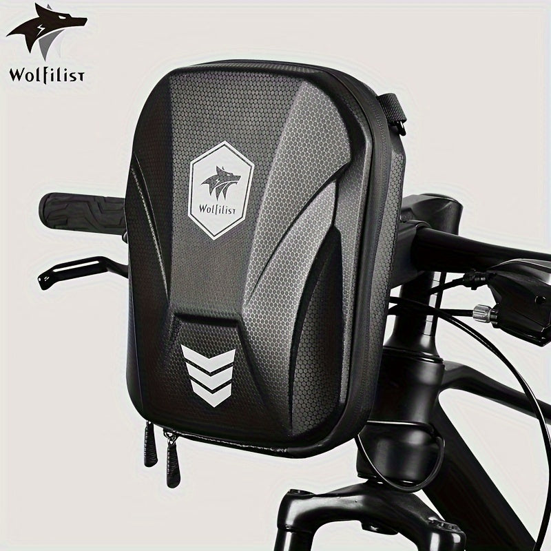 WOLFILIST Bike Handlebar Bag EVA Hard Shell Waterproof 3L