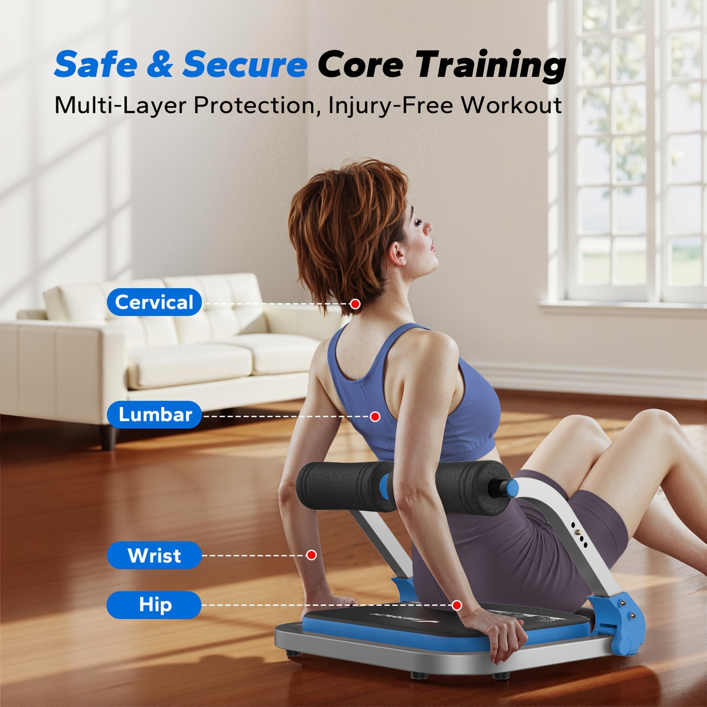 MERACH Abdominal Trainer Core Strength Fitness Equipment For Home