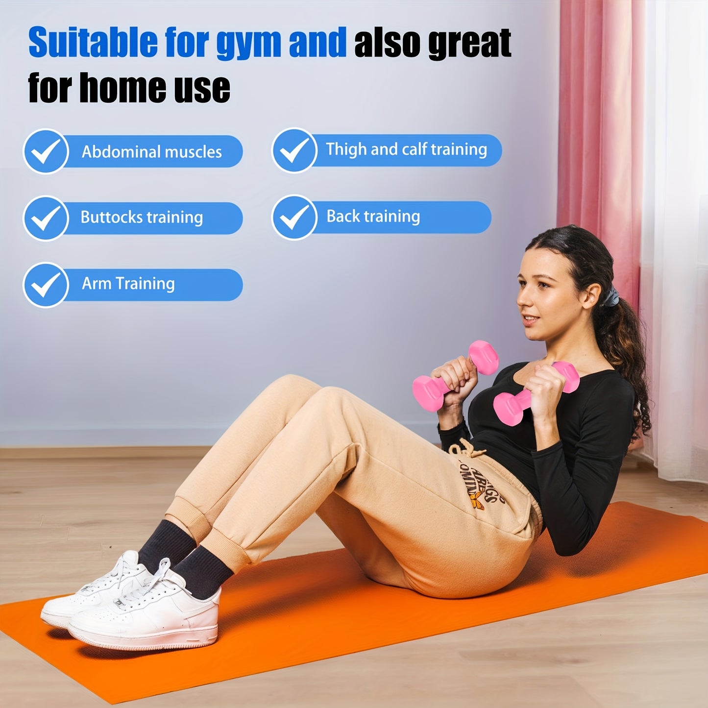 Brandon-Super Dumbbell Set Hexagonal Shape For Home Workouts
