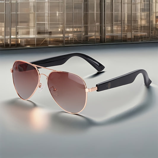 AI Translation Glasses Real-Time Translation With Built-In Microphone