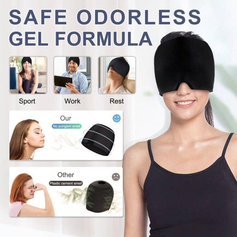 NUAN Migraine Relief Gel Ice Head Wrap for Cold Therapy