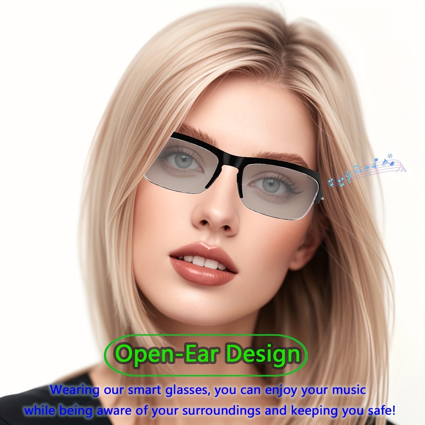 Smart Glasses Auto-Dimming Lenses For Outdoor Activities