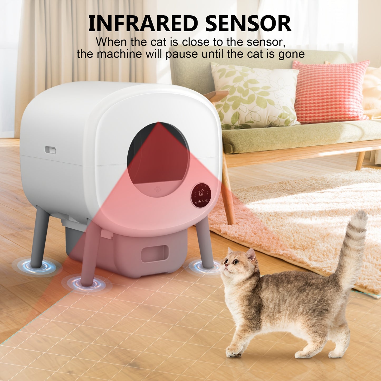 Cat Litter Box App Controlled Self Cleaning System