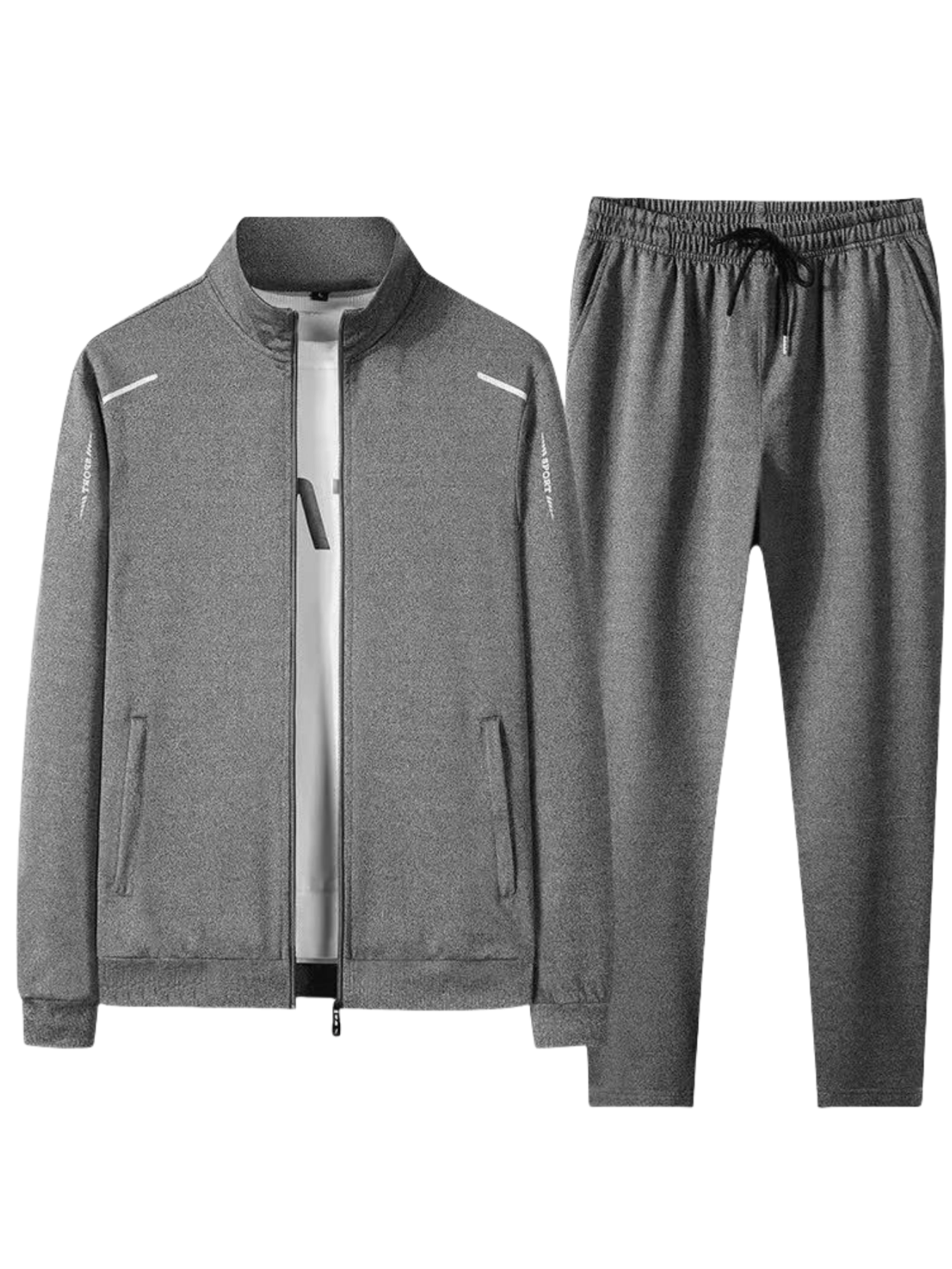 Men's Casual Sports Set: Breathable Polyester Hoodie And Joggers