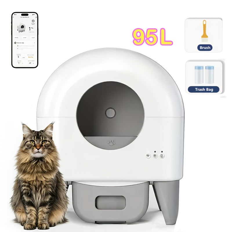 Cat Litter Box App Controlled Self Cleaning System