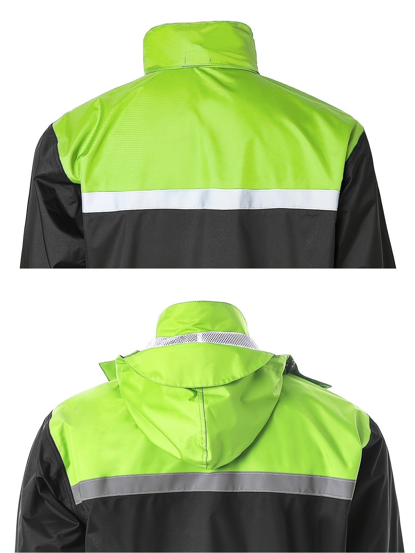 Men's Rain Suit High Visibility Reflective Jacket Pants