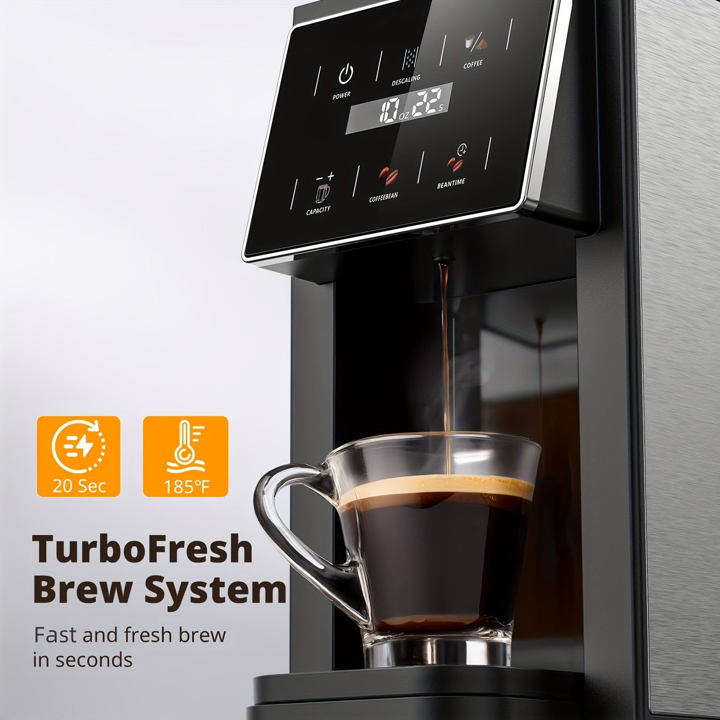 All-In-One Coffee Maker With 5 Grind Settings And K-Cup Compatibility
