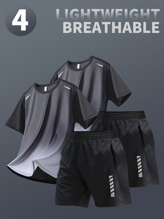 Men's Sports Outfit Set Breathable For Running And Fitness