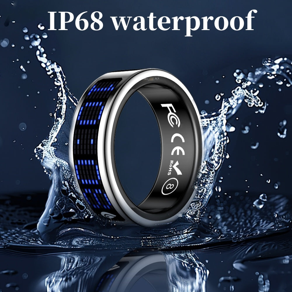 Smart Rings for Men And Women - Digital Display And Charging Dock, Pedometer, Sports Health And Sleep Tracker, Call Display Supported, Compatible with iPhone And Android, IP68 Waterproof Smart Ring, Valentine's Day/Mother's D