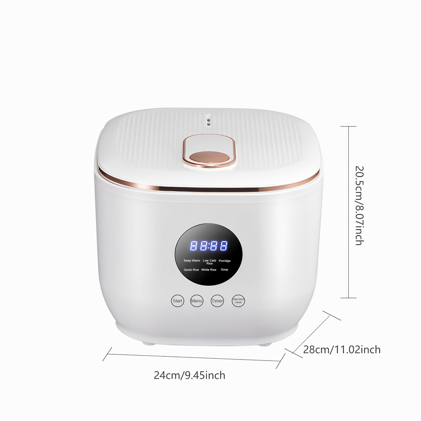 Yalulu Rice Cooker, Smart Electric Cooker, Touch Screen, Digital Display, 3L/ 101.44oz Capacity, Can Make, Porridge, Soup, 24-hour Timer And Keep Warm Function, Suitable For Home Use