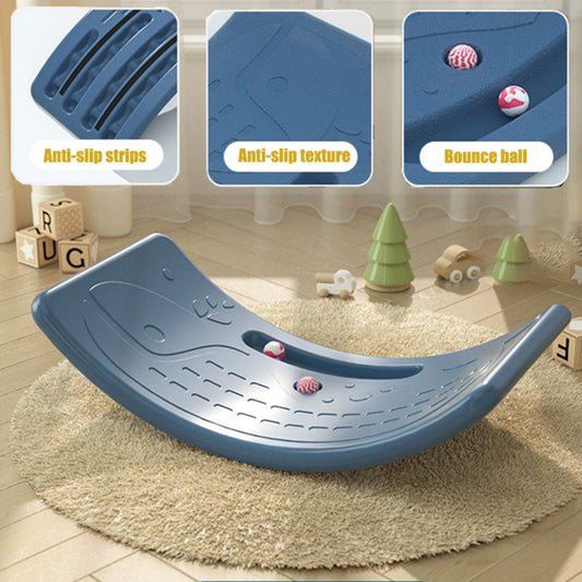 Sensory Balance Board - Lightweight Banana Shape Suitable for Ages 3-5, Ideal for Indoor And Outdoor Motor Skills And Coordination Development, Sturdy And Safe, an Excellent Gift for Christmas, Halloween, And Birthdays - Acco
