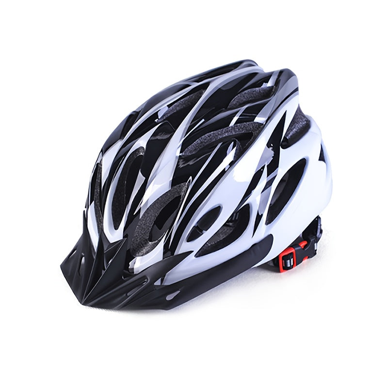 Bicycle Helmet, Unisex Adjustable Lightweight, Breathable Ventilated Honeycomb Design, Built-in Cushioning Pads Sun Visor, Safe Comfortable Riding Experience for Cycling