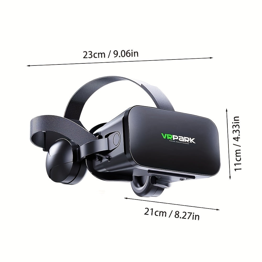 VR Headset All-In-One 3D Immersive Gaming, Lightweight ABS