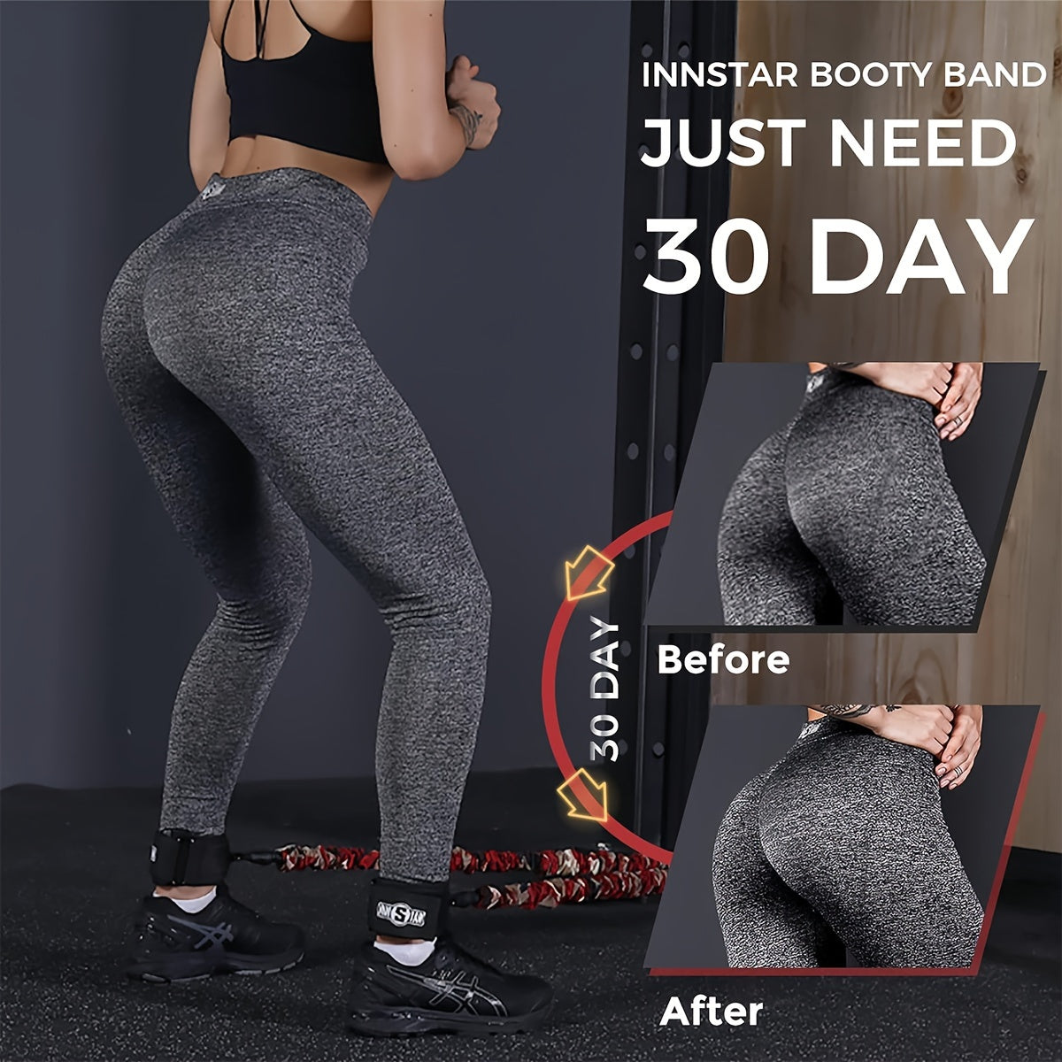 Resistance Band Latex Booty Glute Cord For Home Workout