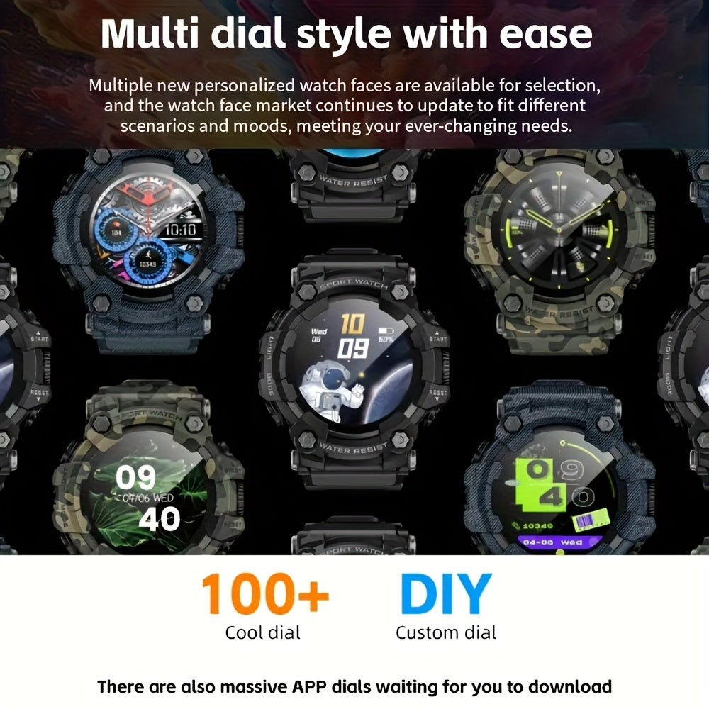 Smartwatch IP68 Waterproof Fitness Tracker Android iOS Compatible