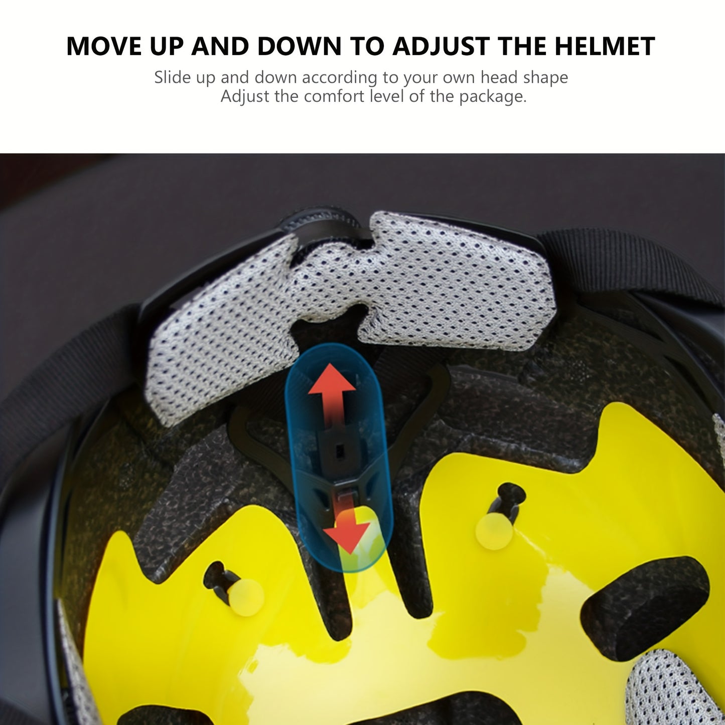 Bike Helmet Men Ultralight Ventilate Adjustable PC Material Fits Head Bicycle Helmet Circumference 22.83-24.02inch Road Cycling Helmet