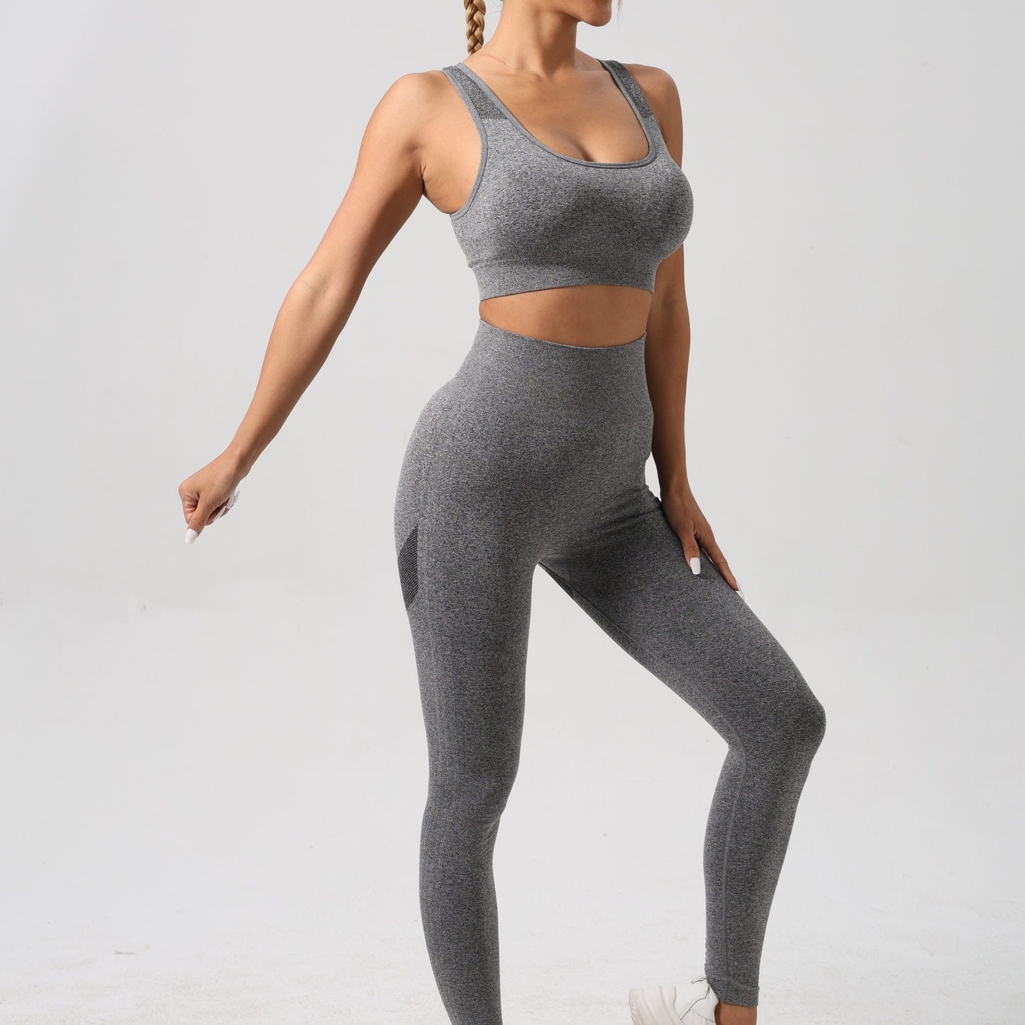 Yoga Sport Leggings Vest Set
