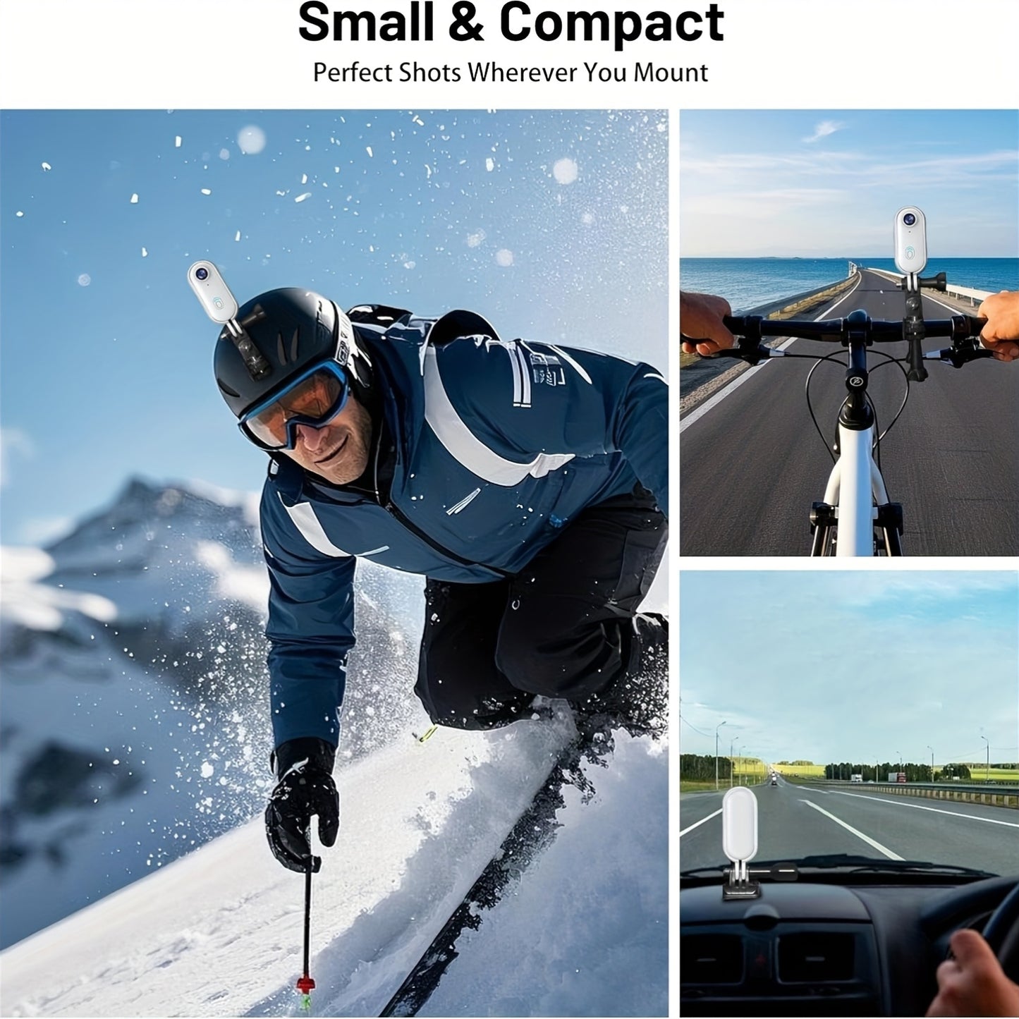 MUOXUEQN Action Camera Mini 4K UHD WiFi Portable Body Cam