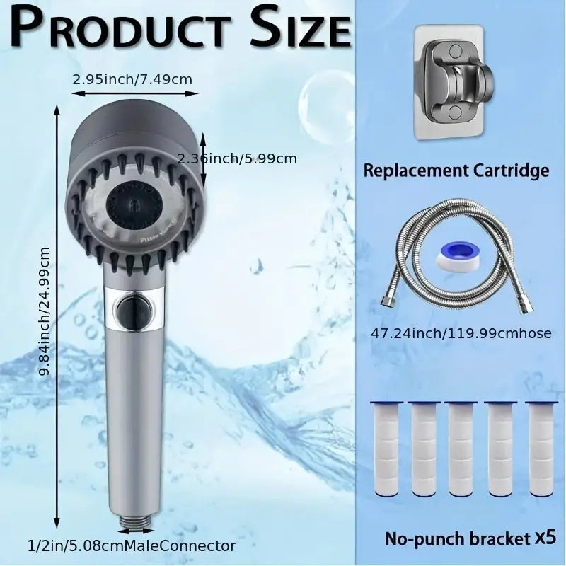 NUAN Shower System Plastic High Pressure Handheld For Home Use