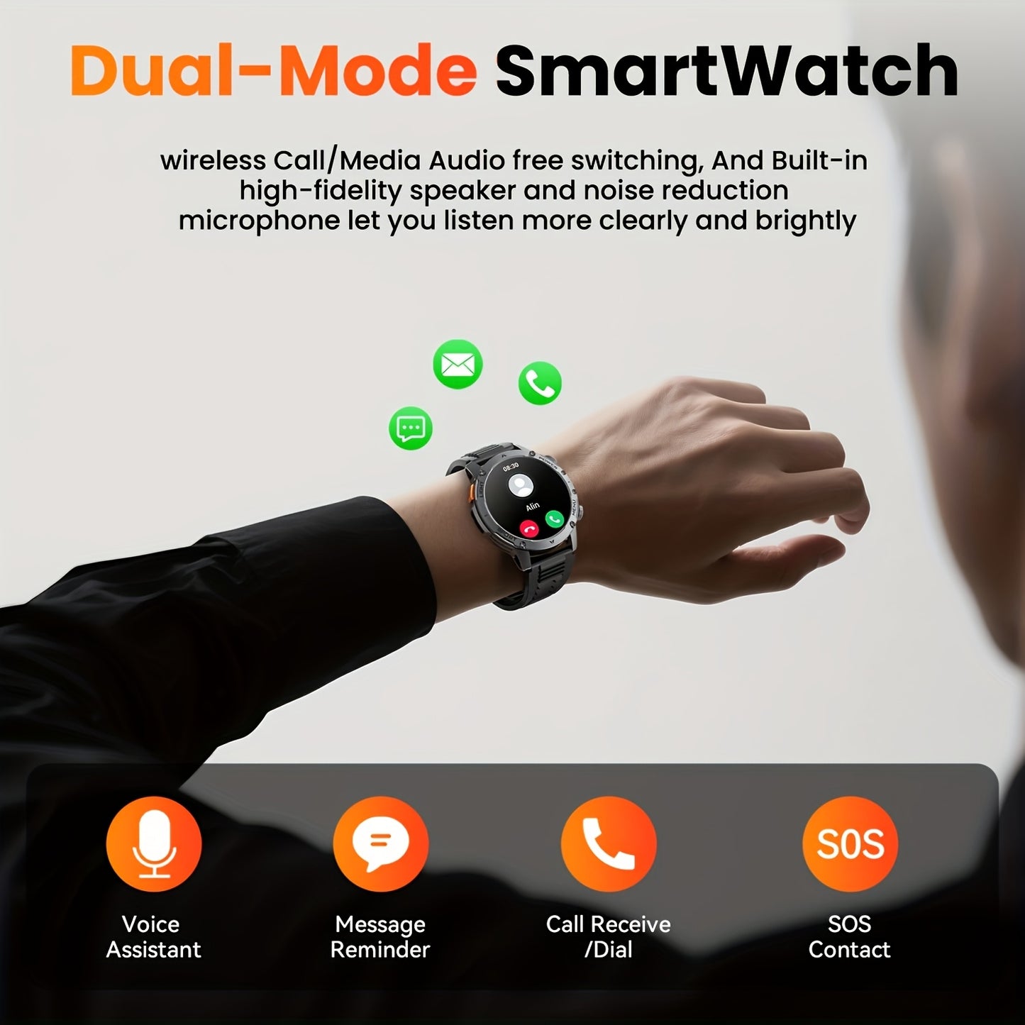 MINGTAWN Smartwatch HD Full Touch Screen Fitness Tracker
