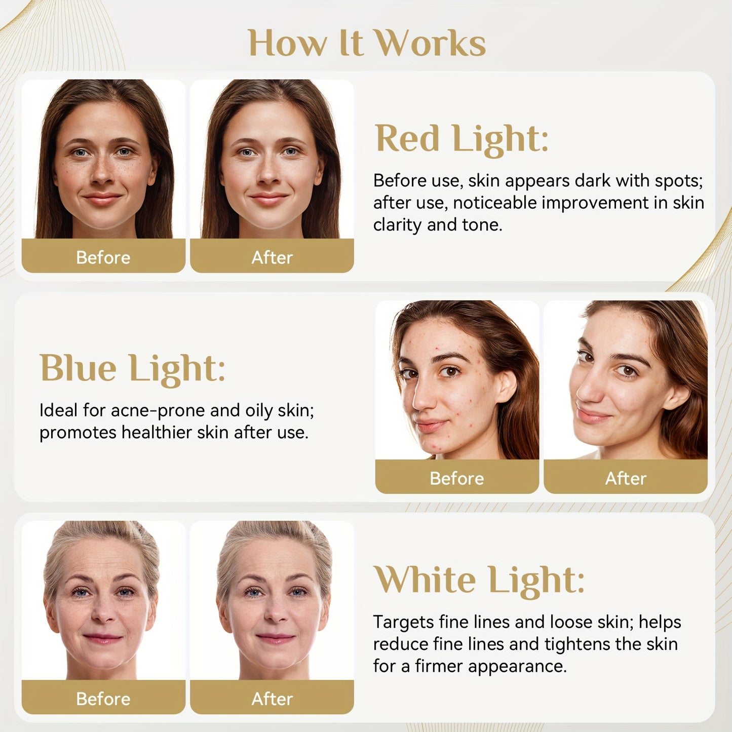FDA Cleared, Red Light Relax, 7-color LED Light Relax Mask Skin Care, LED Face And Neck Mask (red) - Wavelength Suitable for Home Use, Easy to Achieve Advanced Skin Care, Improve Skin, Acne Whitening And Hydration