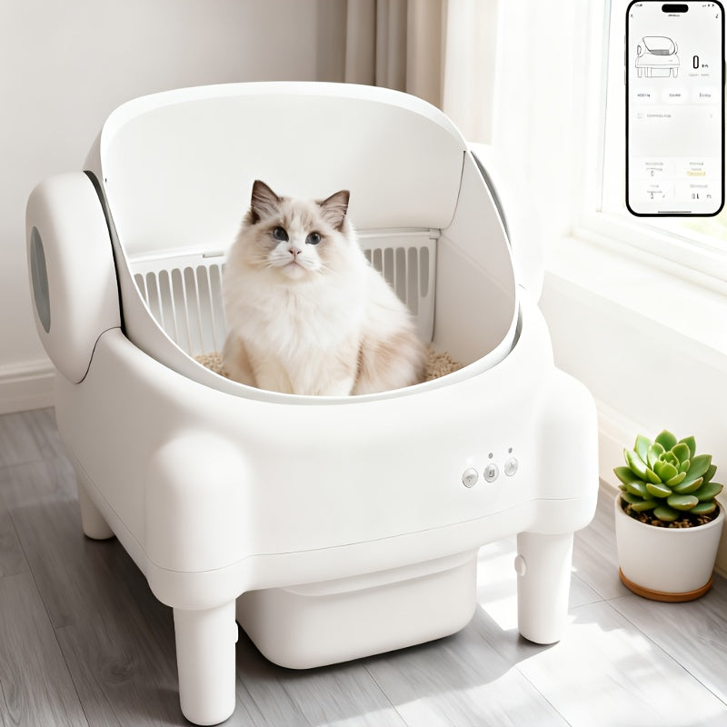 Self-Cleaning Litter Box App-Controlled Large Capacity