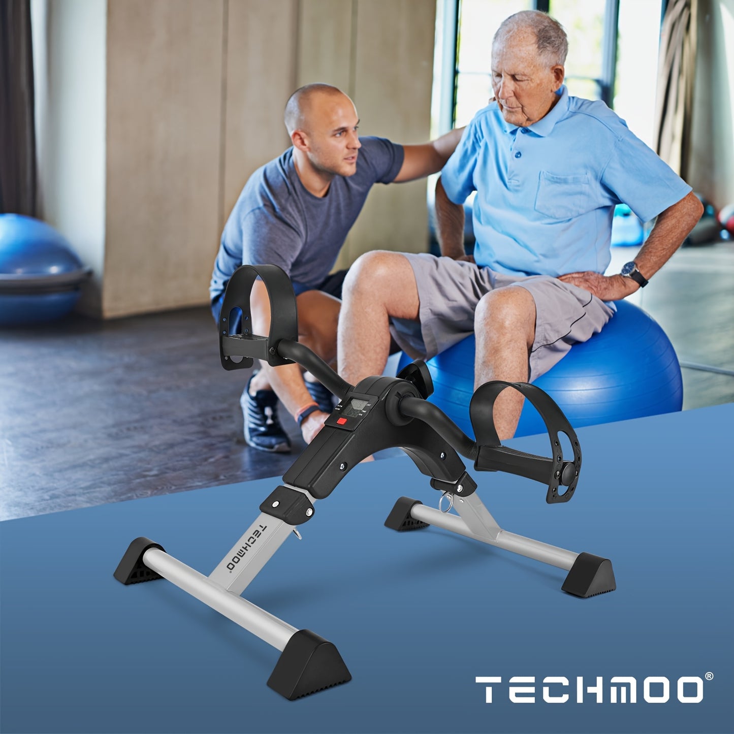 Mini Exercise Bike With LCD Display And Adjustable Resistance