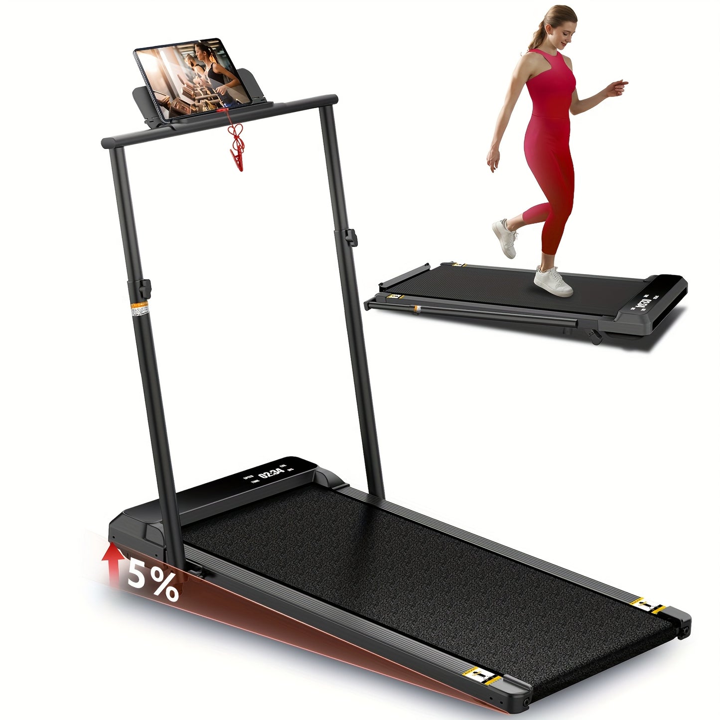 Walking Pad 4-In-1 Under Desk Treadmill With LED Display