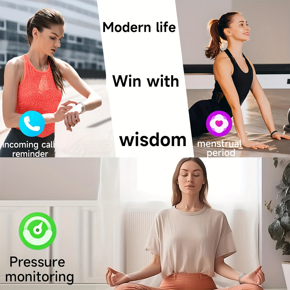 Smart Bracelet for Women Men, Activity and Fitness Tracker with Calories, Sleep Tracking, Exercise Monitoring, Step Counting, Health Monitoring for iPhone Android, IPX8 Waterpool Intelligent Bracelet - Perfect Gifts for Famil