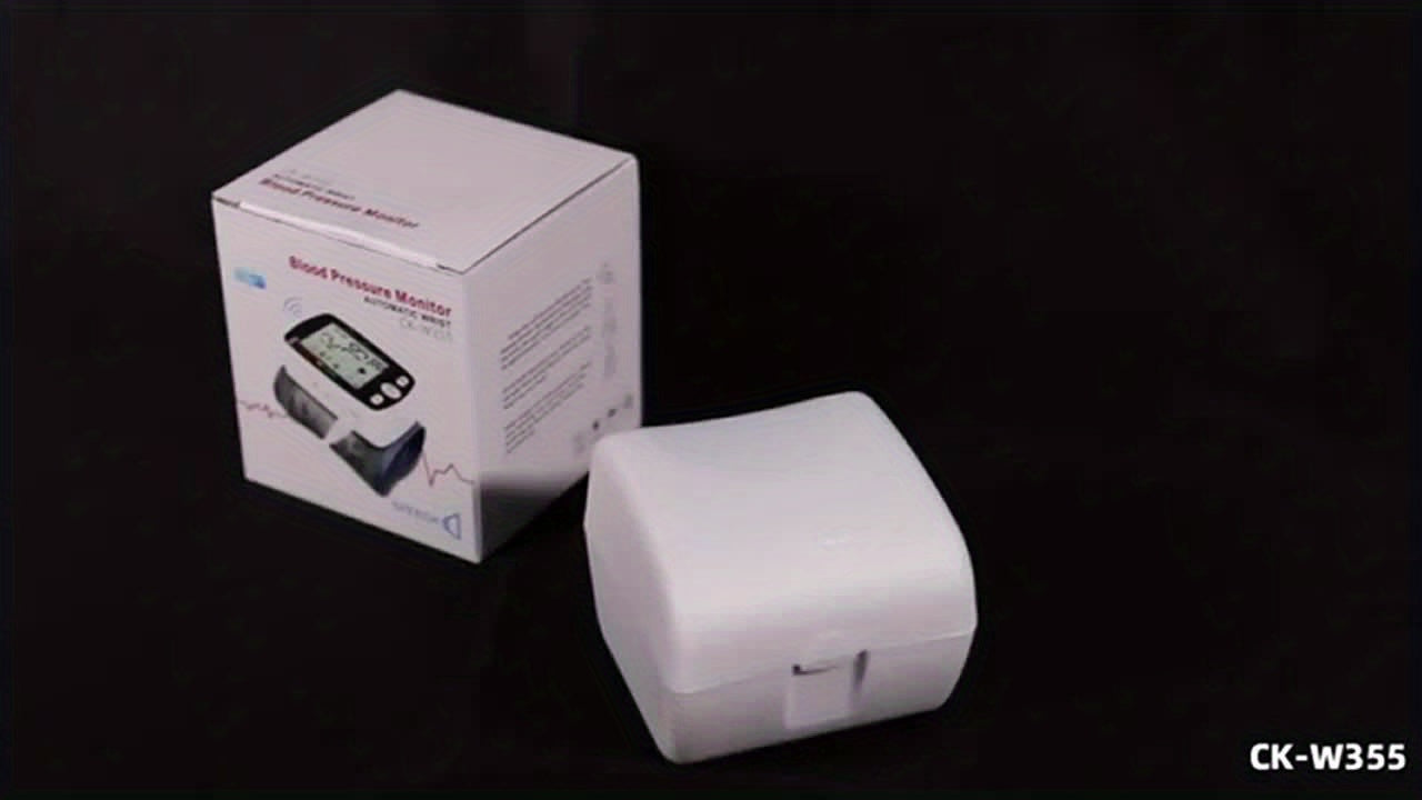 Rechargeable/Battery- Digital Wrist Blood Pressure Monitor with Large LCD Display & Voice Alerts (Optional) - Portable Cuff Suitable for, Travel, Management - Device with Memory Storage