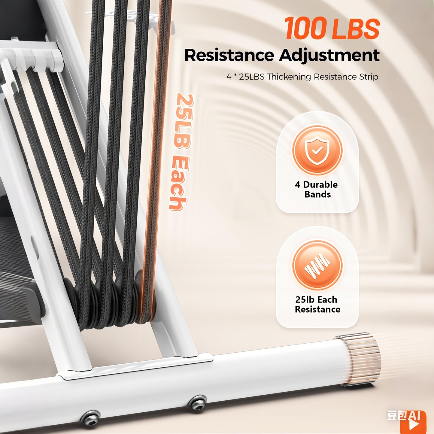 2-in-1 Squat & Row Machine - Hydraulic Foldable Home Gym Equipment, Glute Trainer with Leg Workout System, Easy Setup for Men & Women, Space-Saving Multi- Builder (Squats, Rows, Glute Building)