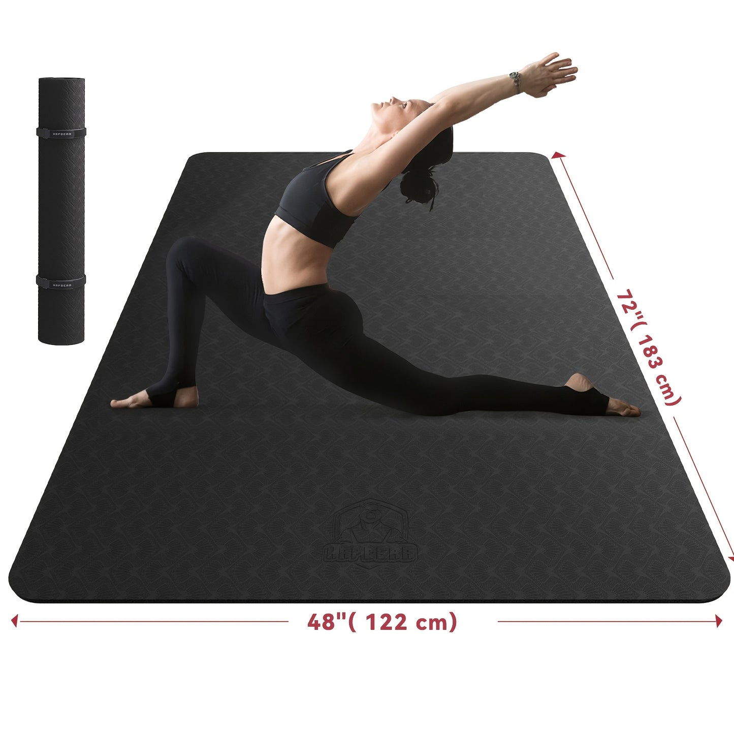 Extra Large Yoga Mat - 78"x54" Non-Slip Exercise Mat for Yoga & Thick Fitness Mat, Pilates, Stretching & Home Workouts Perfect Holiday Gift