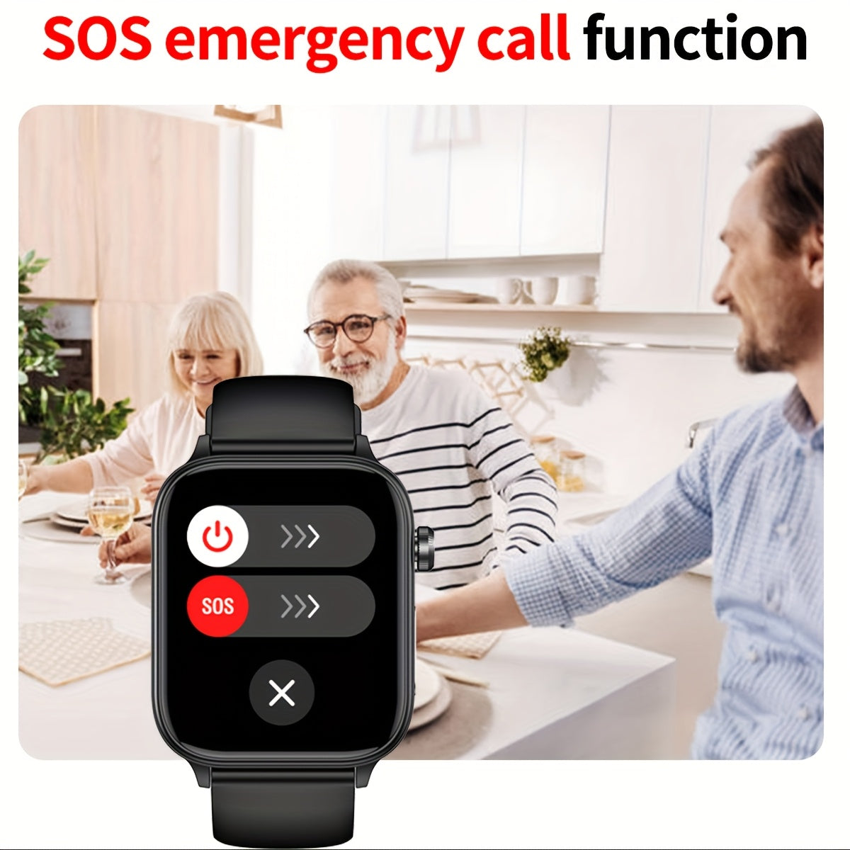 YYKY Smart Watch Stainless Steel, 530mAh Battery, Multi-Sport Modes