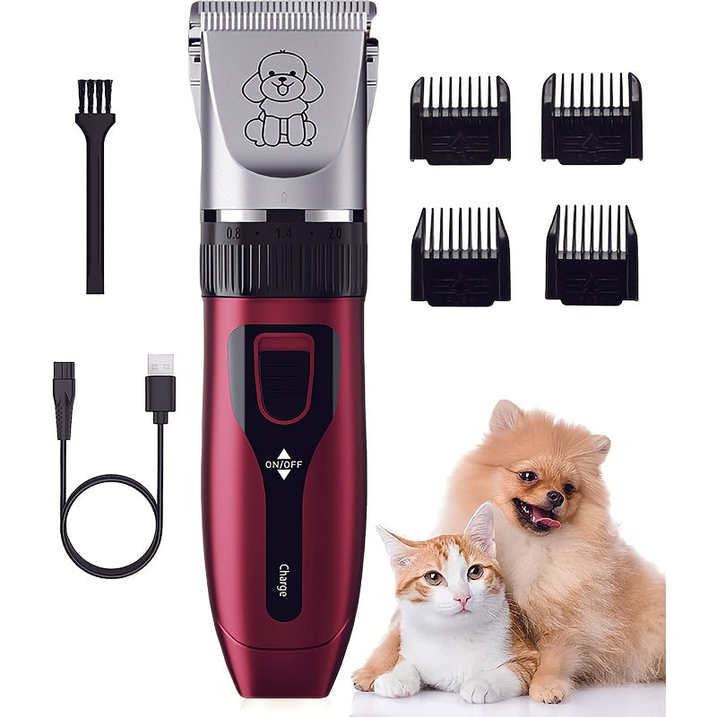Dog Grooming Kit Low-Noise Cordless For Dogs And Cats
