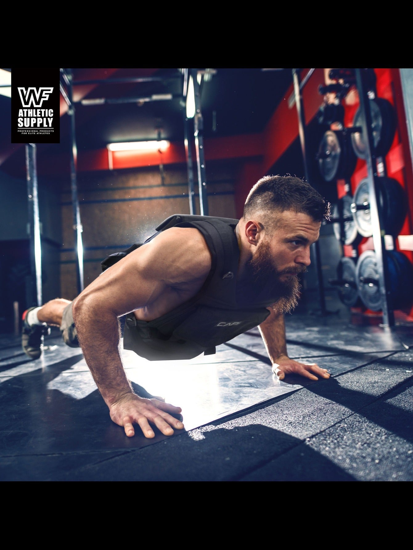 CAPHAUS Adjustable Weighted Vest With 70LB Capacity For Training