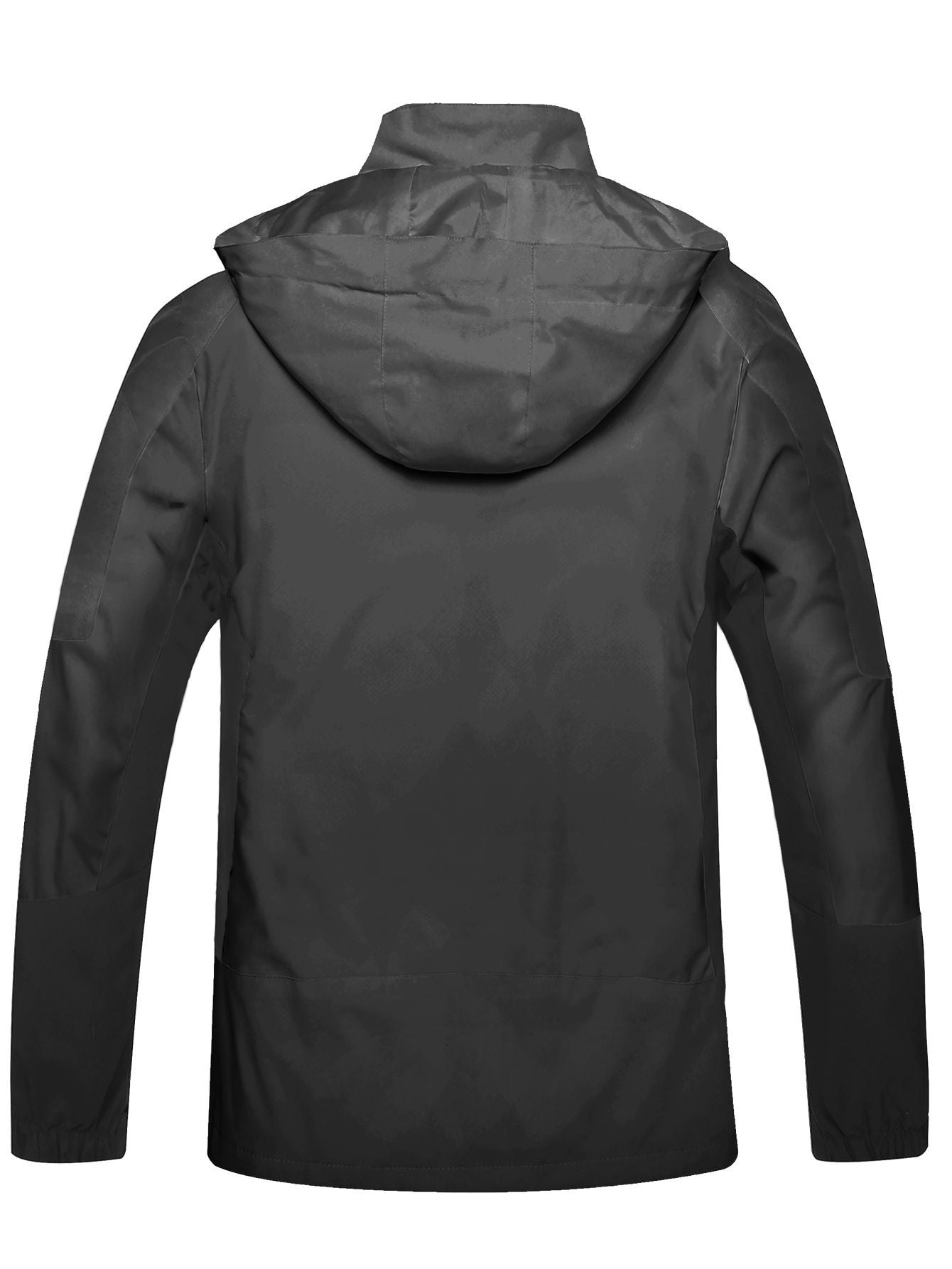 GIISAM Rain Jacket With Hood Lightweight Polyester For Outdoors