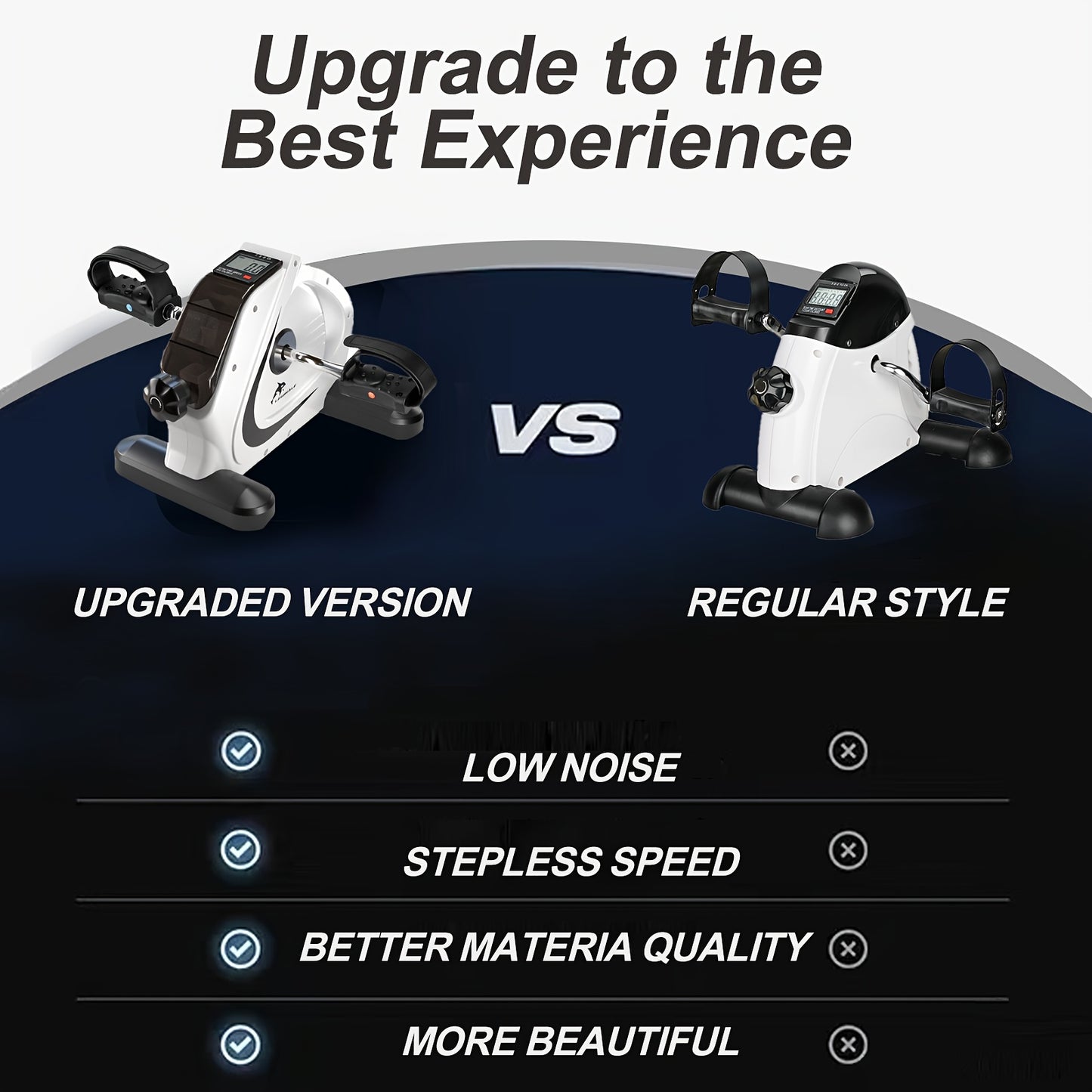 Portable Elliptical Trainer With 8-Level Resistance