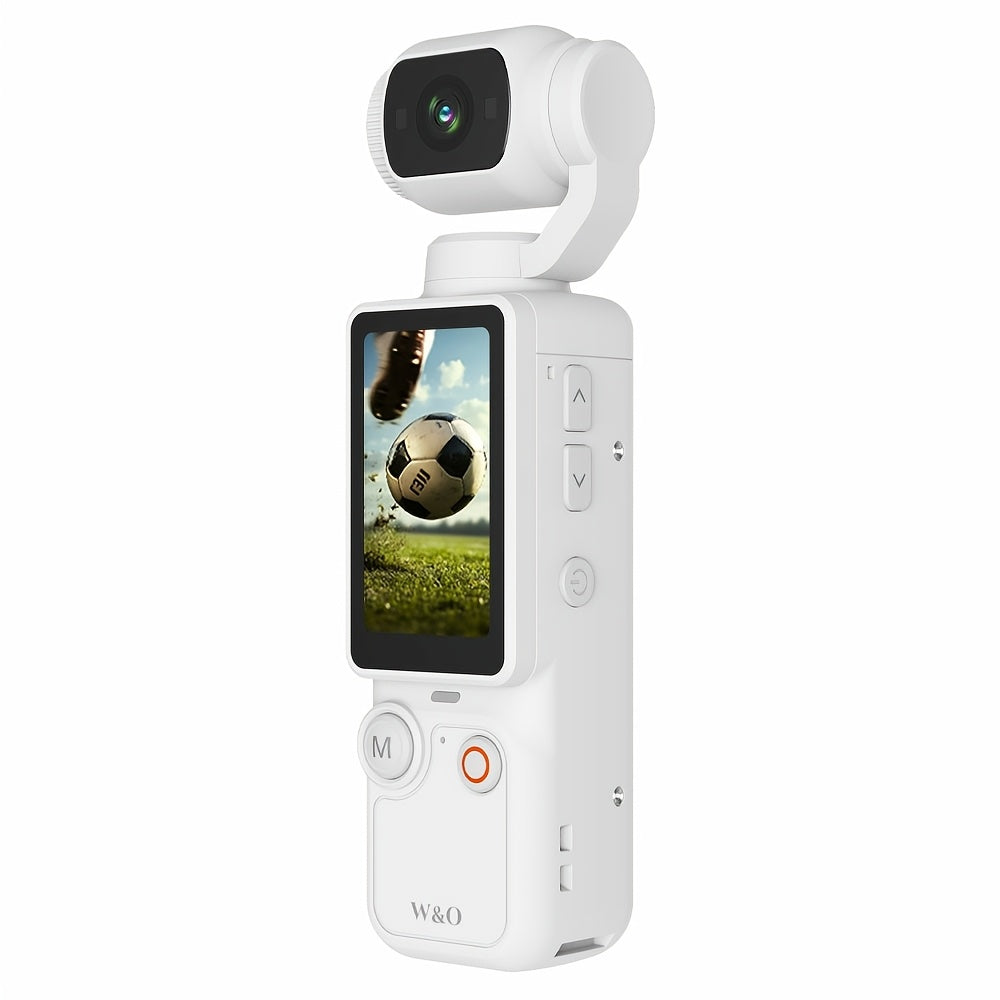 W&O Pocket Camera 4K Video Recording with Rotating Screen