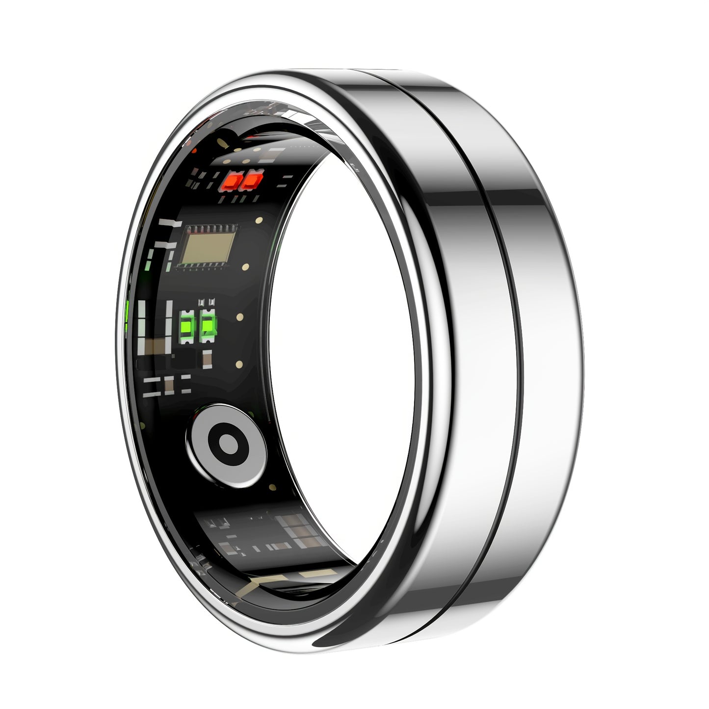 Smart Ring With Long Battery Life And Magnetic Charging - Stylish Stainless Steel Design With Built-in Wireless Sensor For Step Counting, Activity Tracking, Calorie Consumption, Sleep Monitoring, And Fitness Tracker (Golden,